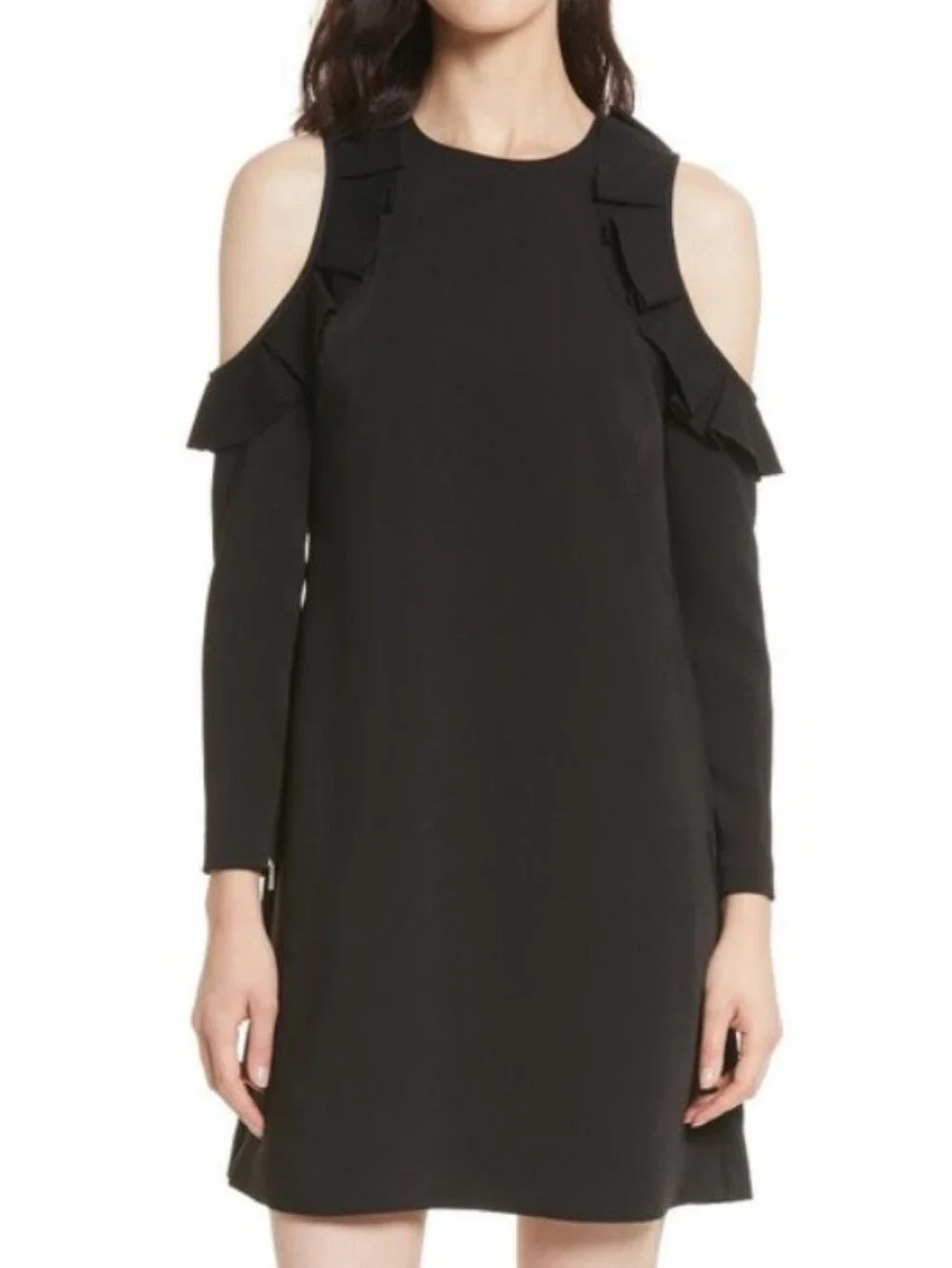 ted baker ruffle dress black Black Ted baker dress XS (0-2)